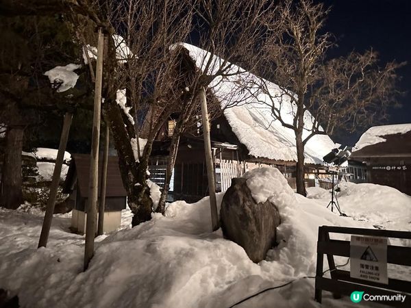 超美的白川鄉合掌村點燈