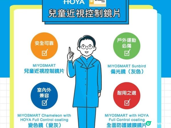 《MiYOSMART 兒童近視控制鏡片》