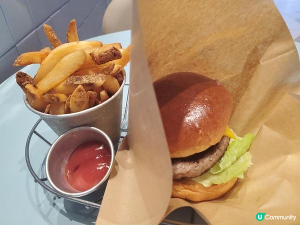 《七五折食芝士牛肉漢堡配薯條@&You...》