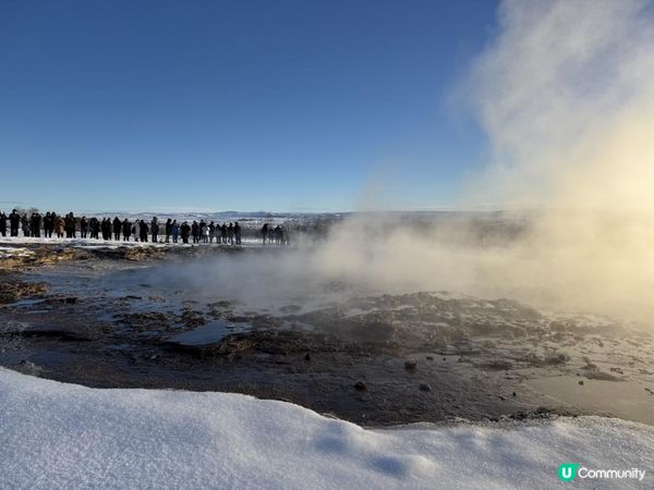 冰島黃金圈必去景點之一 最強間歇泉Strokkur Geysir