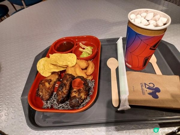 🚀 火箭餐廳萬聖節小食拼盤加閃泡蛛影特飲