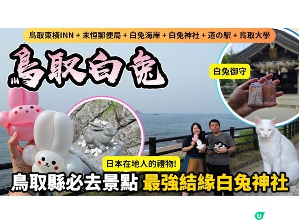 【日本山陰自由行】🐰全日本最浪漫白兔神社・白兔海岸一日遊全攻略｜非自駕也能到🌊🚶‍♀️鳥取自由行必去景點 Tottori Japan Travel｜Momojoejoe遊山陰VlogEP5