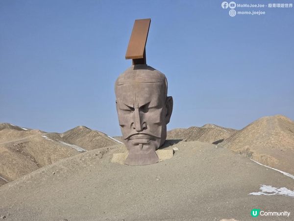 【青甘大環線】以為敦煌莫高窟夠震撼了，直到我闖入「荒野美術館」限速60km/h換來三大戈壁神作雕塑+$190嘉峪關美食｜中國西北自由行攻略｜#中國自駕#中國自由行｜momojoejoe 4K VLOG
