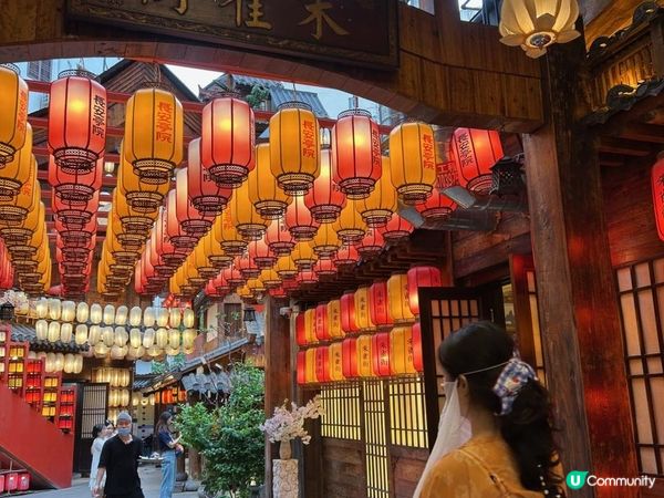 深圳長安亭院火鍋｜一秒入大唐！紅燈籠 + 油紙傘古風庭院