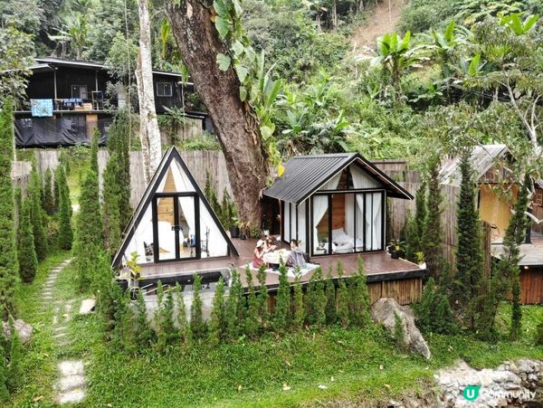 泰國清邁的特色玻璃屋華麗露營住宿+網美打卡藍莓雪糕橘子咖啡店