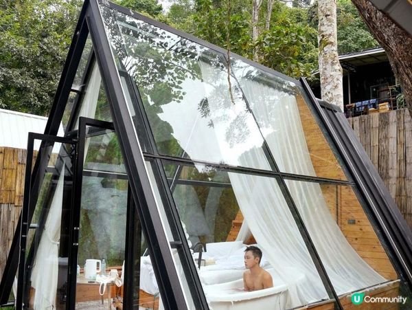 泰國清邁的特色玻璃屋華麗露營住宿+網美打卡藍莓雪糕橘子咖啡店