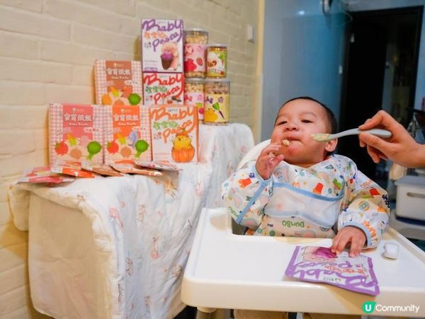 已經第二次帶飯友食品的寶寶系列回去給 Luka 