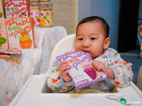 已經第二次帶飯友食品的寶寶系列回去給 Luka 