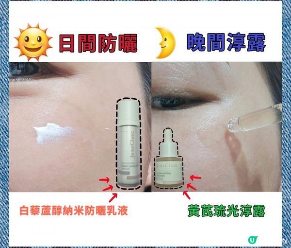 janeclare 黃芪琉光淳露 及 白藜蘆醇納米防曬乳液