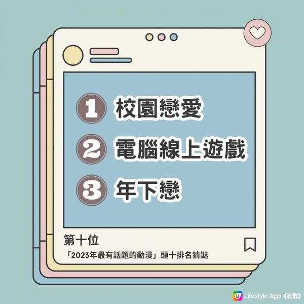 出乎意料！ 「今年最有話題的動漫」2023頭十排名猜謎