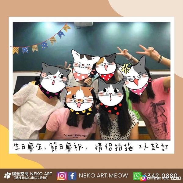 【🐱滿滿好評】荔枝角 世界名貓復古風Partyroom｜免費生日佈置 拍攝道具