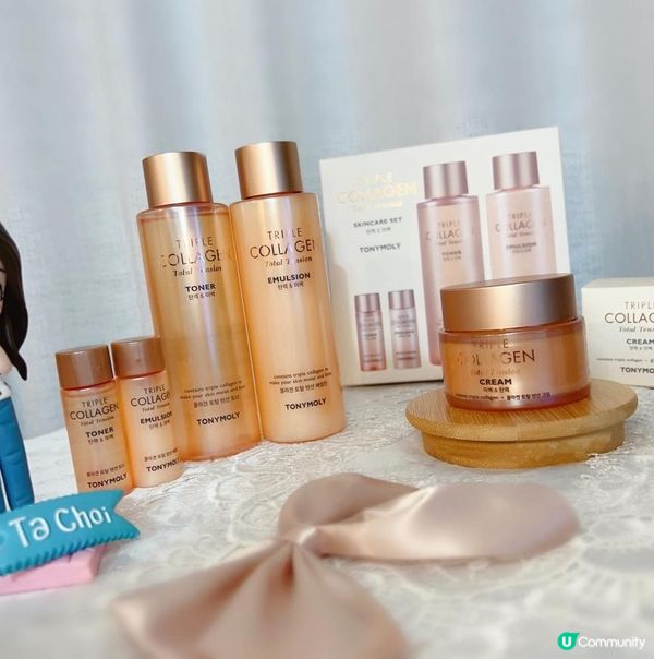 TONYMOLY《 三重膠原彈嫩緊緻系列 》很好用，幫我重拾年輕彈潤肌膚❣️