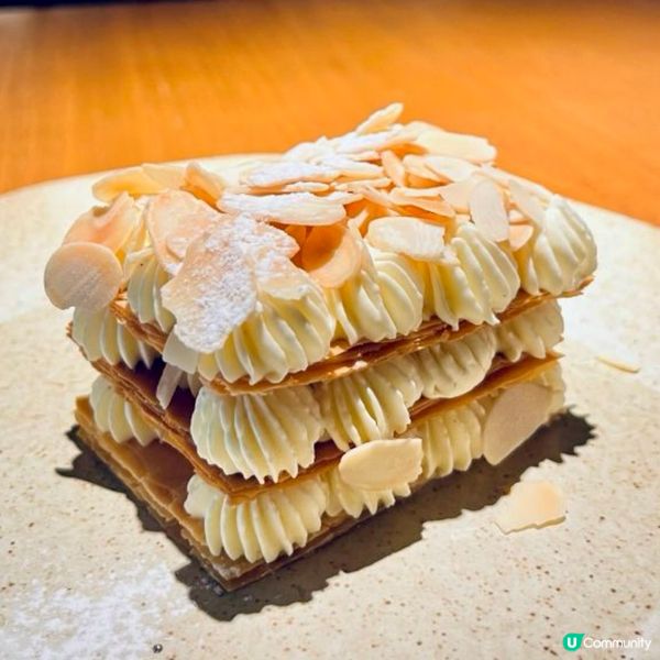 杏片拿破崙🍰·餅皮酥脆·香滑奶油😋