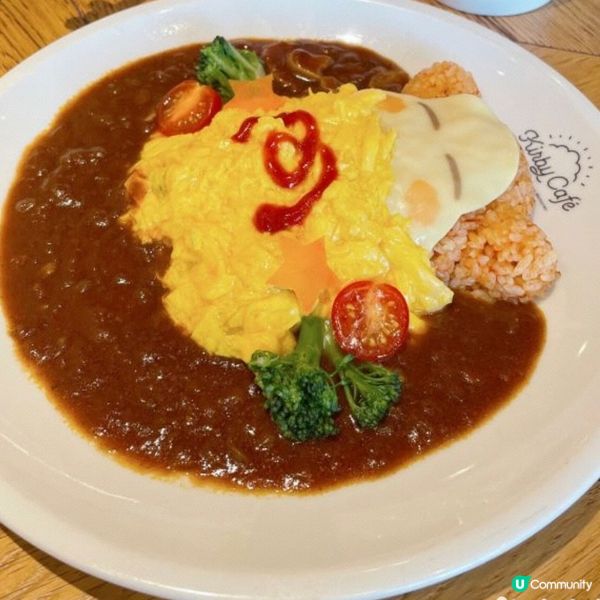 日本咖喱茄汁蛋包飯造型精緻可愛，小朋友很喜歡