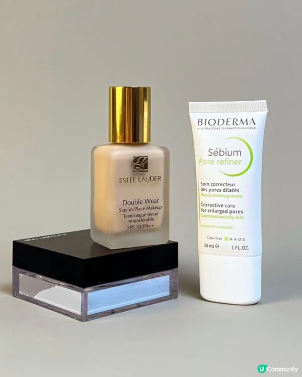 BIODERMA控油乳，ESTEE LAUDER粉底液