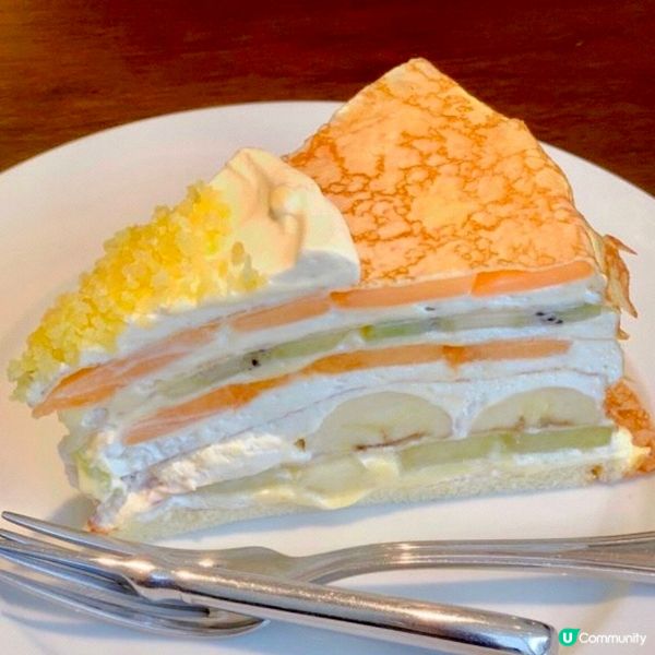 鮮果千層蛋糕🍰皮薄忌廉幼滑😋