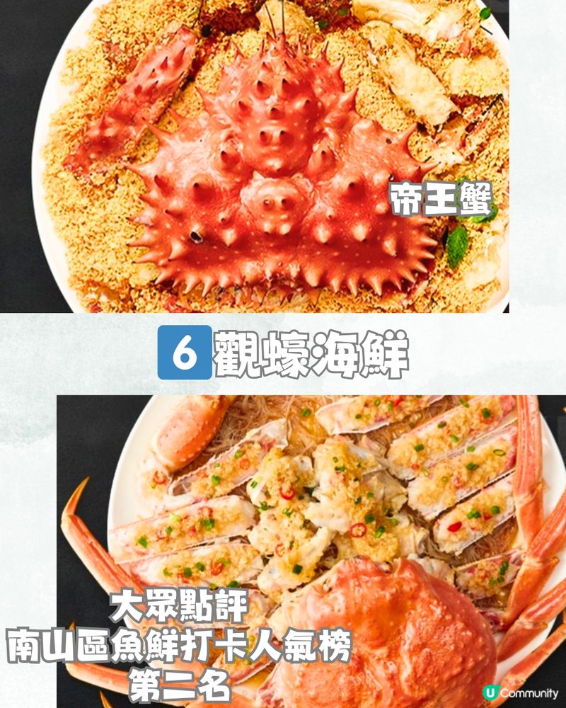 深圳6大必打卡海鮮餐廳🦞¥168雙人套餐! 超惹味帝皇蟹‼️