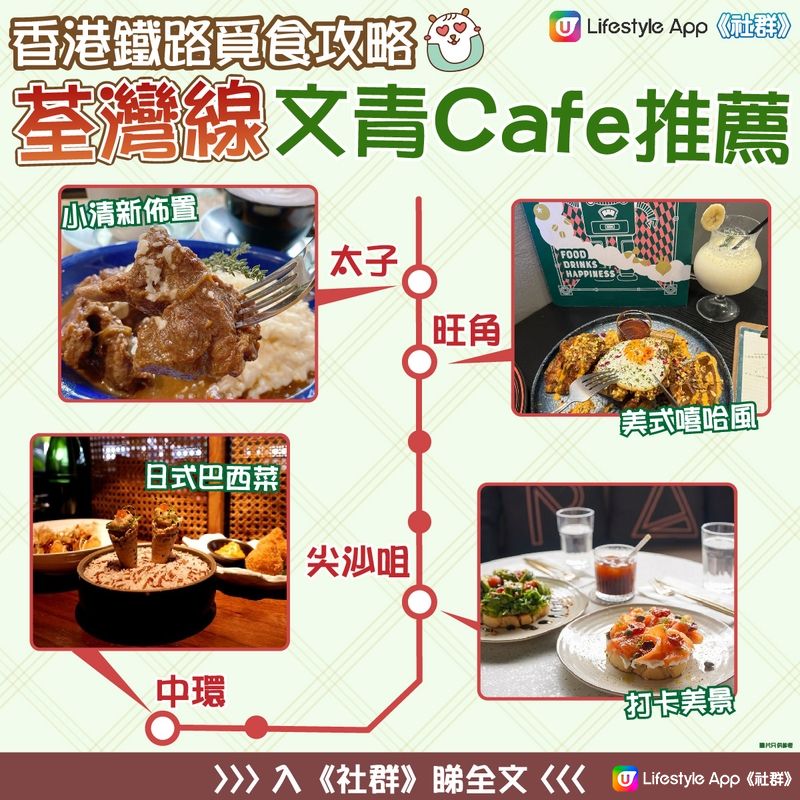 【荃灣線】香港沿鐵好食攻略。文青西餐Cafe推薦！