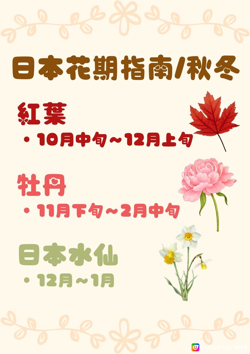 日本全年花期指南🌸鐘意賞花必須收藏‼️😍