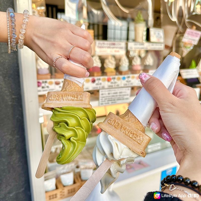 【✨日本京都可以倒轉嘅軟雪糕🍦反地心吸力(◍•ᴗ•◍) 豆...