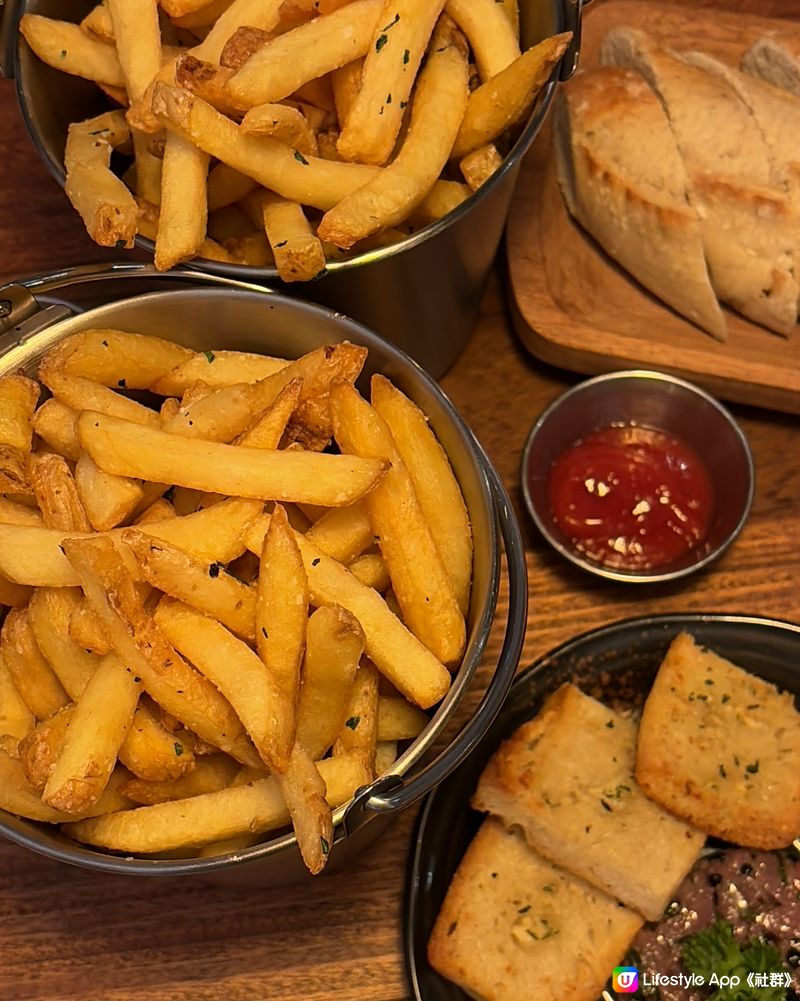 🇭🇰人氣牛扒房開來炮台山❕任食薯條🍟