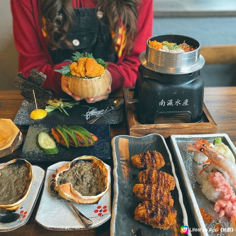 🌸甲羅燒配熱辣辣海膽撈飯🌸