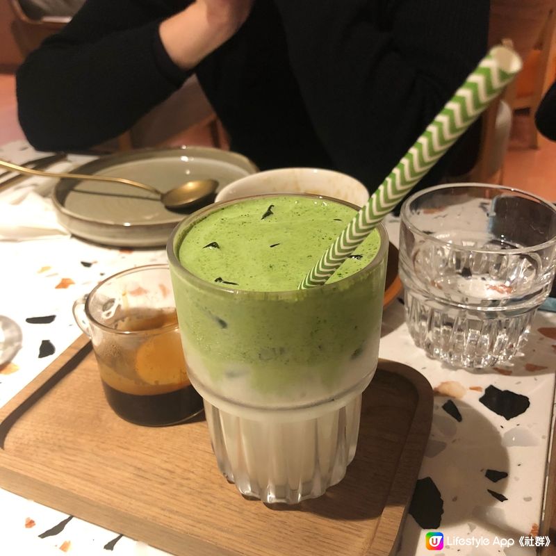 ☕️自家調配Green tea Latte