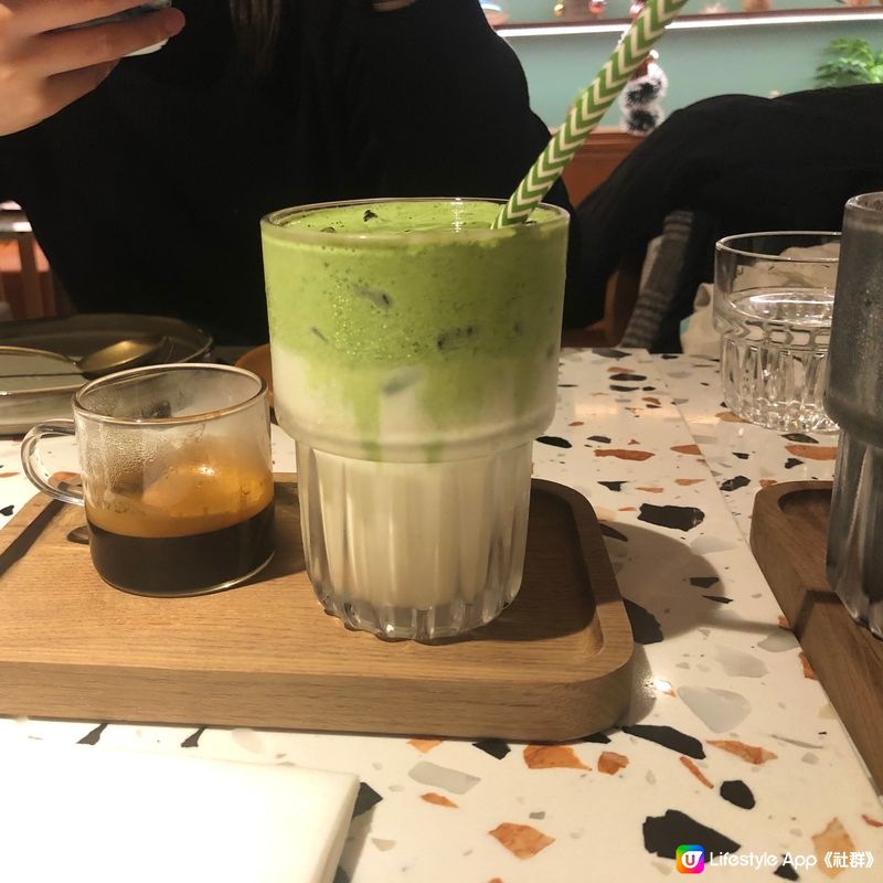 ☕️自家調配Green tea Latte