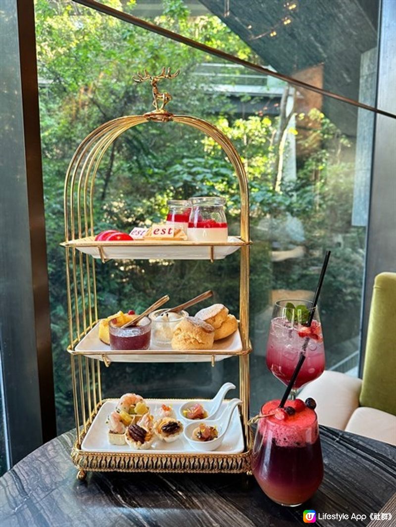 Enjoy afternoon tea surrounded with greenery🌱🌳