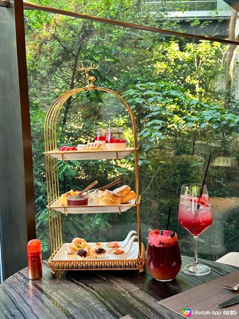 Enjoy afternoon tea surrounded with greenery🌱🌳