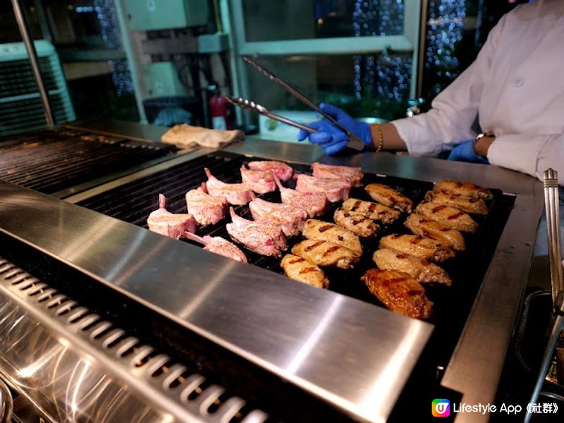 任飲任食3.5小時♒ 麗豪酒店地中海池畔海鮮燒烤自助餐