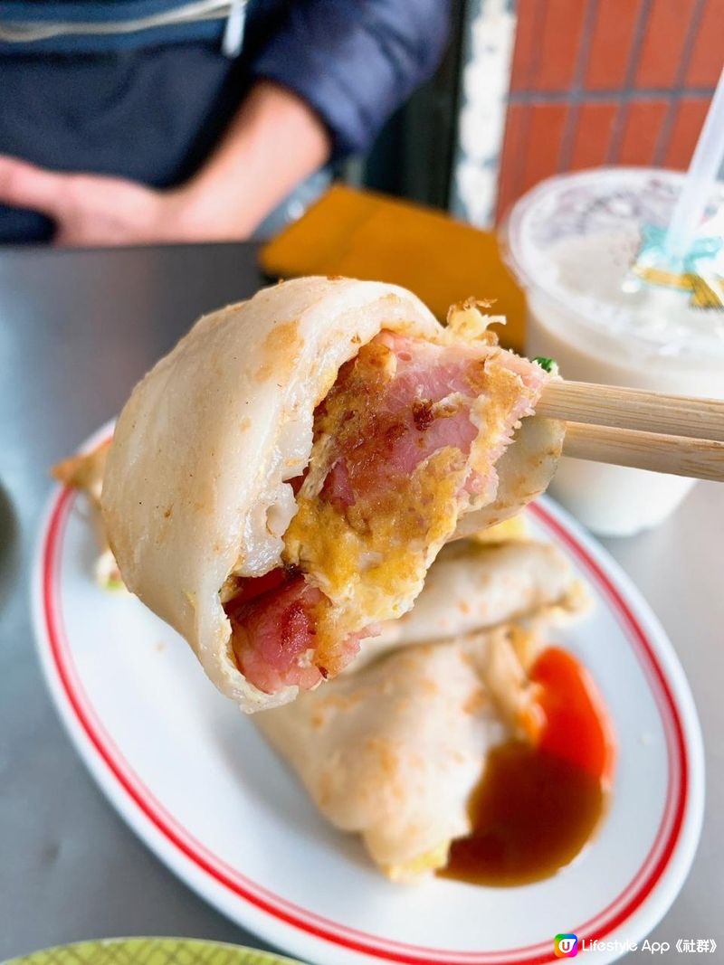 台灣/高雄 輝華早點 中式早餐 古早味粉漿蛋餅 份量超大 市場美食(高雄捷運:後驛站)