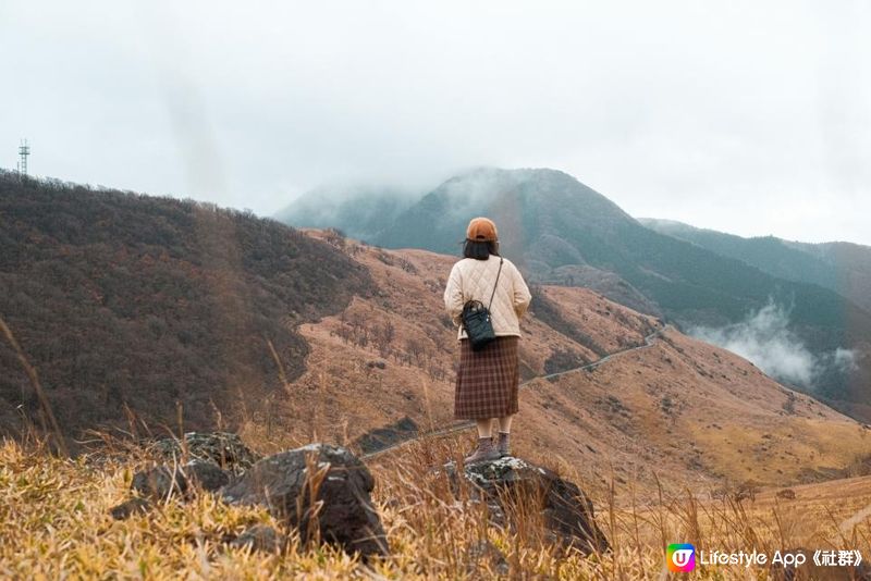 日本九州 | 大分縣 由布岳 爬上一座金黃色的火山